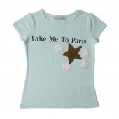 Toontoy Kız Çocuk Take Me To Paris Baskı Tişört - 3
