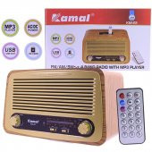 Kamal KM-22 USB-SD-FM-BT Nostaljik Model Radyo - 1