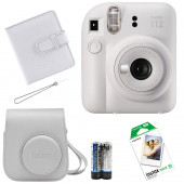 Fujifilm İnstax Mini 12 Fotoğraf MakinesiAskıpilÇanta10'lu filmAlbüm (beyaz) - 1