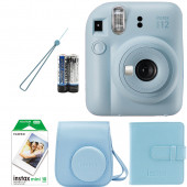 Fujifilm İnstax Mini 12 Fotoğraf MakinesiAskıpilÇanta10'lu filmAlbüm (mavi) - 1