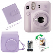 Fujifilm İnstax Mini 12 Fotoğraf MakinesiAskıpilÇanta10'lu filmAlbüm (lila) - 1