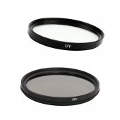 Canon 18 55mm Lens için UV +Polarize Filtre - 1