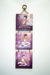 Dekoratif 3 Lü Mdf Kanvas Tablo 20x20 - 1