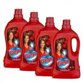 Bingo Renkli Sıvı Bakım Çamaşır Deterjanı 4 lt 4'lü - 2