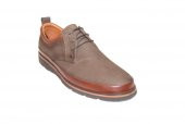 Marcomen 3351 Hakiki Deri Büyük Numara Günlük Kahverengi Ayakkabı - 1