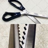 1.Sınıf Çelik Silikon Saplı Sürfile Zigzag Kesim Makası (230mm) - 2