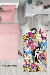 EUROSER Modern Popart Desenli Çocuk Halısı - 1