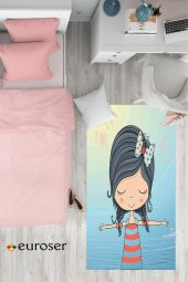 EUROSER Kız Çocuk Desenli Çocuk Halısı - 1