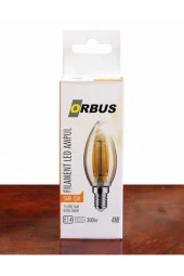 ORBUS Dekoratif Amber Sarı Işık E14 4w Led Ampul - 1