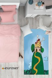 EUROSER Tepedeki Krallık Desenli Çocuk Halısı - 1