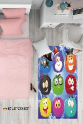 EUROSER Sevimli Canavarlar2 Desenli Çocuk Halısı - 1