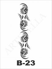 B-23 Artebella Stencil 10x20 Cm - 1
