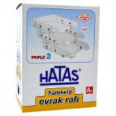 3 Katlı Hareketli ŞEFAF Organizer Evrak Rafı - 2