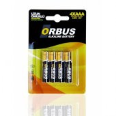 Orbus 4'lü Alkalin AAA İnce Pil - 1