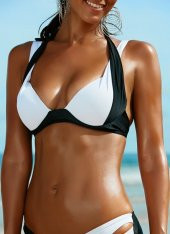 Angelsin Siyah Beyaz Bikini Üst - 1