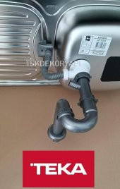 TEKDEKOR TEKA EBM 45 İNFANT OD GRAVİTY 45 SÜZGEÇLİ EVYE SİFONU - 1