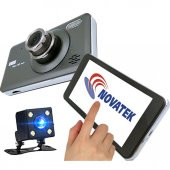 T95 Novatek 64GB Hafıza Kart Destekli 14MP Dokunmatik Araç Kamerası Geri Görüş Kamerası - 1