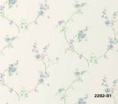 Bossini 2202-01 Çiçek Desenli Duvar Kağıdı - 1