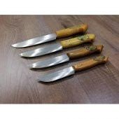 4 ADET 26-24-21-19 cm 4 ADET Set Orjinal Meşhur Osmaniye Dövme Çelik Bıçak - 2