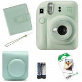 Fujifilm İnstax Mini 12 Fotoğraf MakinesiAskıpilÇanta10'lu filmAlbüm (yeşil) - 1