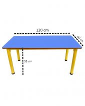 Çocuk Çalışma Masası Kreş - Anaokulu Ahşap Etkinlik Masası - 4