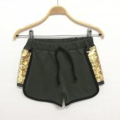 Toontoy Kız Çocuk 2 Yanı Pullu Nakışlı Şort - 6