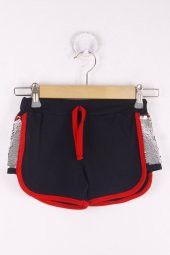 Toontoy Kız Çocuk 2 Yanı Pullu Nakışlı Şort - 8