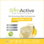 Slim Active Kilo Verme Amaçlı Öğün Yerini Alan Gıda Muz Aromalı Süt Protein - 5