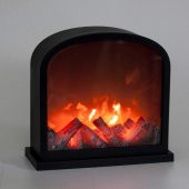 Euro Flora Dekoratif Mini Şömine Led Işıklı Pilli 30x13x28 Cm - 1
