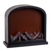 Euro Flora Dekoratif Mini Şömine Led Işıklı Pilli 30x13x28 Cm - 2