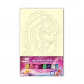 Euro Flora Winx Club Tuz Boyama Kartı 16x24 Cm Asorti - 1