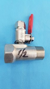 Su Arıtma Cihazı 3/8  küresel Vana 1/2 Hat Alma Bağlantı Aparatı - 2