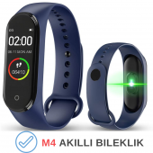 M4 Akıllı Bileklik Kol Bandı Fitness Saat Renkli Ekran Adım Sayar Nabız Kalori Ölçer İOS & Android Uyumlu - 2