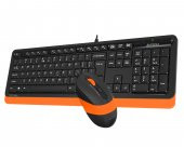 A4 TECH F1010 Q USB TURUNCU MM KLAVYE+OPTİK MOUSE - 3