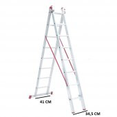 BEYKON 2X2.5  a tipi TOPLAM 5 METRE SÜRGÜLÜ PTT MERDİVEN - 1