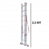 BEYKON 2X2.5  a tipi TOPLAM 5 METRE SÜRGÜLÜ PTT MERDİVEN - 2