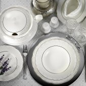 Kütahya Porselen Bone Olympos 62 Parça 9287 Desenli Yemek Takımı - 2