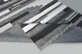 Siyah Gri Renklerde Yıkanabilir İnce Yazlık Kilim - HS84003 - 2