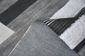 Siyah Gri Renklerde Yıkanabilir İnce Yazlık Kilim - HS84003 - 3
