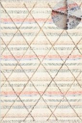 Karışık Renk Pudra Yıkanabilir İnce Yazlık Kilim - HS84005 - 1