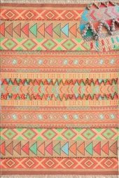 Karışık Renk Yıkanabilir İnce Yazlık Kilim - HS84006 - 1