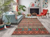 Karışık Renk Yıkanabilir İnce Yazlık Kilim - HS84006 - 5