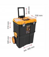 Tekreyonda Süper Bag Çift Katlı Tekerlekli Mobil Takım Çantası  Asr-5039 - 2