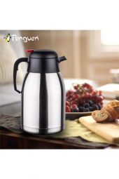 Penguen 3 lt Çelik Termos Mandal Kapaklı Çift Katlı Çay Termosu - 1