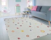 Çift Taraflı Karışık Renk Yıkanabilir İnce Yazlık Kilim - HS81007 - 6