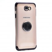 Samsung J7 Prime Kılıf Yüzüklü Standlı Telefon Kılıfı-GS - 5