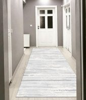 Gri Renk İnce Oturma Odası Halısı - HS91802 - 2
