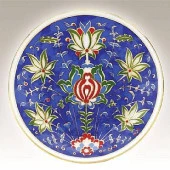 Kütahya Porselen 13 cm El Dekoru Tabak Dekor No 013884 - 1