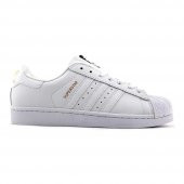 Adidas Superstar Erkek Spor Ayakkabı-Beyaz Altın - 1