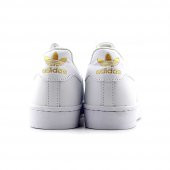 Adidas Superstar Erkek Spor Ayakkabı-Beyaz Altın - 4